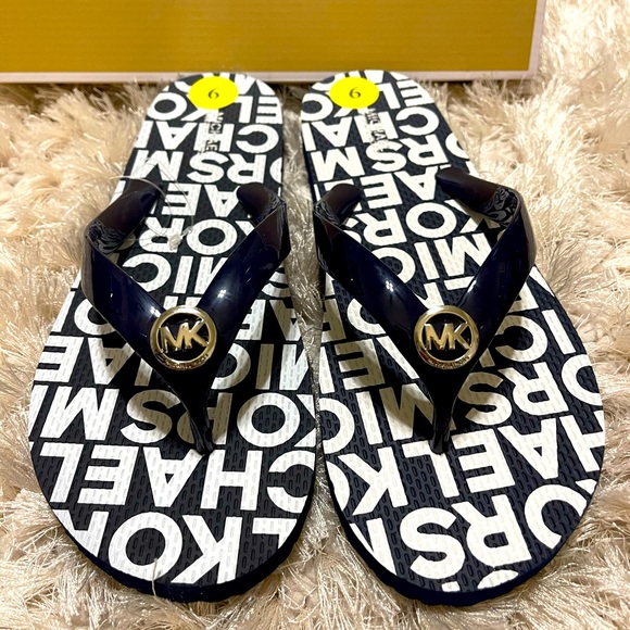 MICHAEL Michael Kors Shoes - ✨Brand 🆕 Navy Micheal Kors Flip flops 🩴 ✨